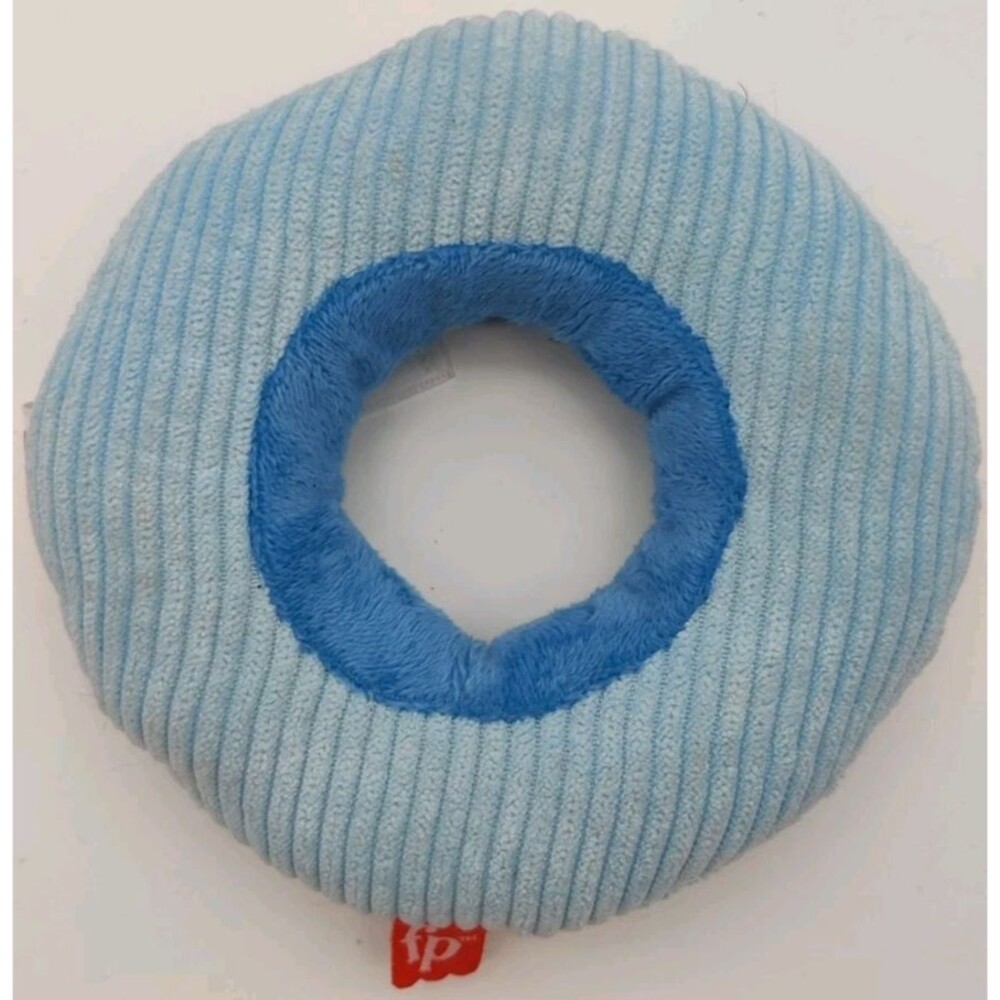 5" Fisher-Price Baby Soft Plush Ring Toy Blue Sensory Grasp Toy 2023
